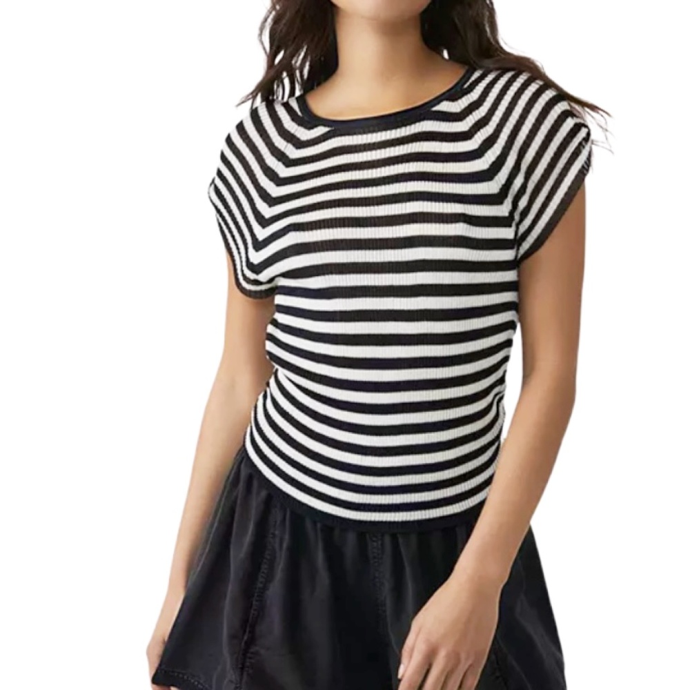 New Free People Slinky Baby Tee - Picture 3 of 3